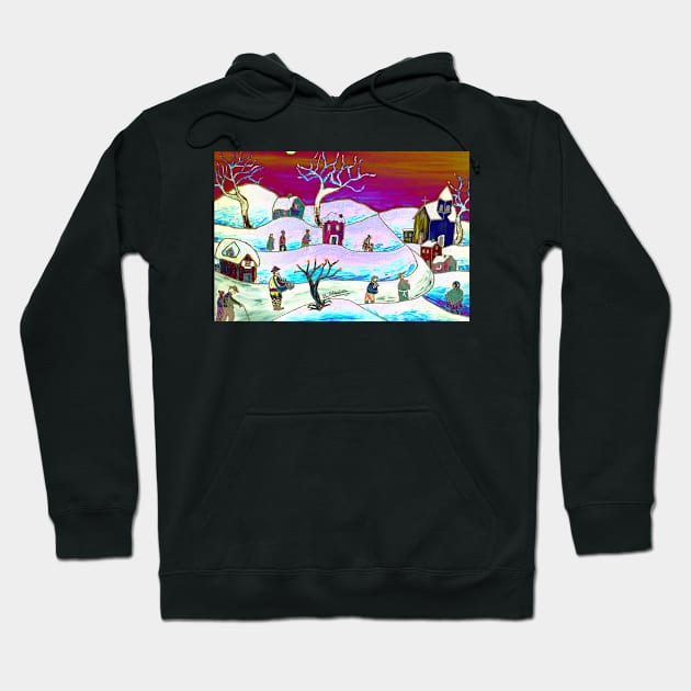 A winter scene Hoodie by nicastro